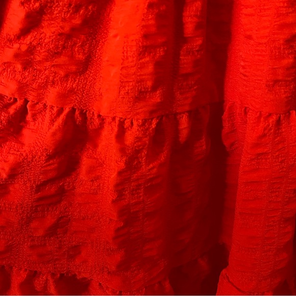 Red Ruffle Dress - Picture 2 of 3
